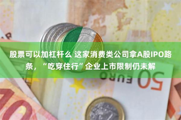 股票可以加杠杆么 这家消费类公司拿A股IPO路条，“吃穿住行”企业上市限制仍未解