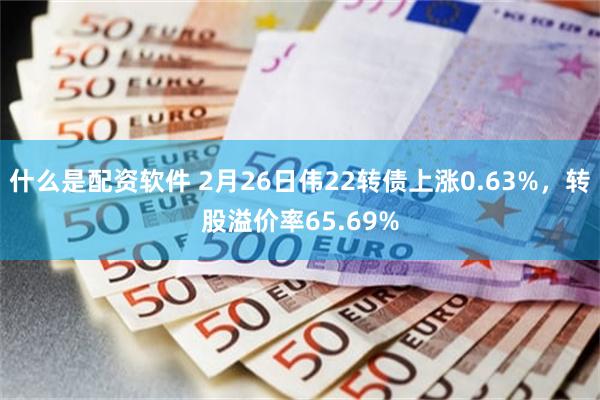 什么是配资软件 2月26日伟22转债上涨0.63%，转股溢价率65.69%