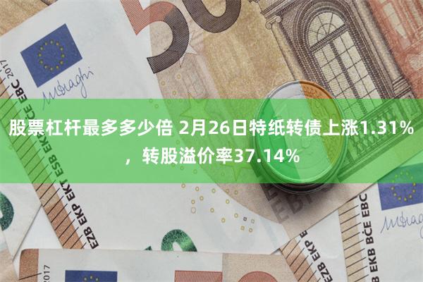 股票杠杆最多多少倍 2月26日特纸转债上涨1.31%，转股溢价率37.14%