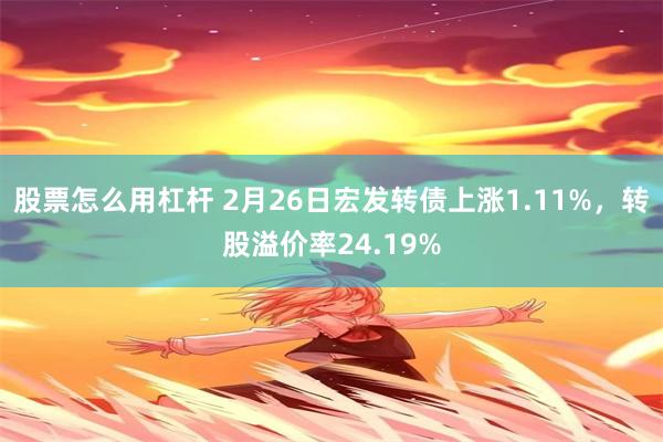 股票怎么用杠杆 2月26日宏发转债上涨1.11%，转股溢价率24.19%