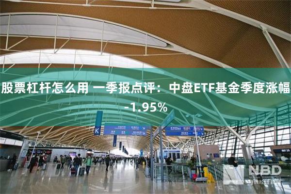 股票杠杆怎么用 一季报点评：中盘ETF基金季度涨幅-1.95%