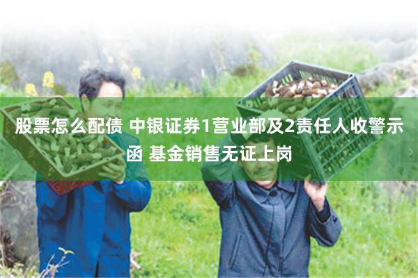 股票怎么配债 中银证券1营业部及2责任人收警示函 基金销售无证上岗