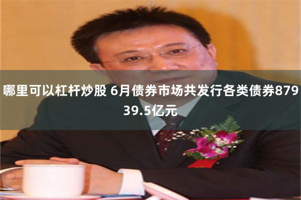 哪里可以杠杆炒股 6月债券市场共发行各类债券87939.5亿元