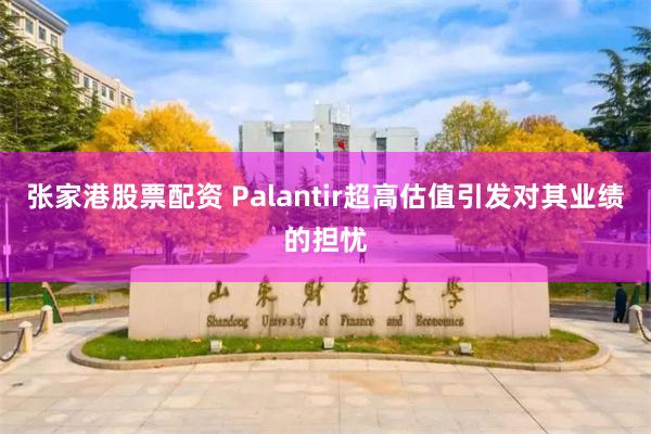 张家港股票配资 Palantir超高估值引发对其业绩的担忧