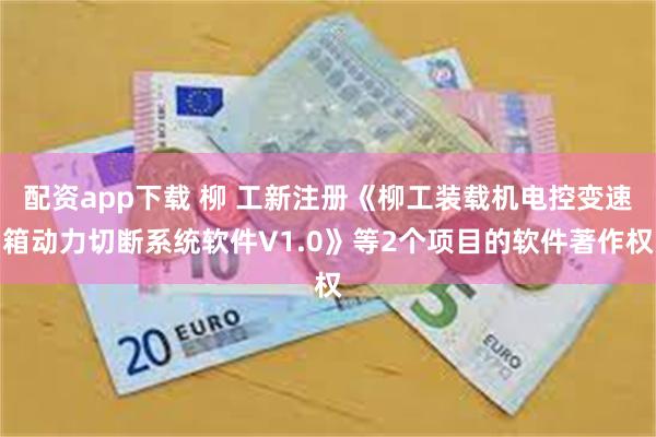 配资app下载 柳 工新注册《柳工装载机电控变速箱动力切断系统软件V1.0》等2个项目的软件著作权