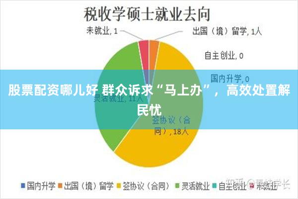 股票配资哪儿好 群众诉求“马上办”，高效处置解民忧