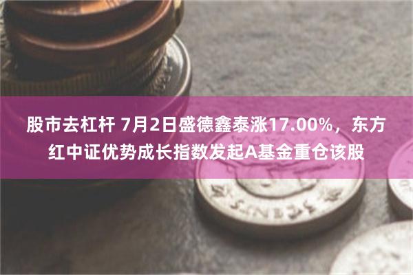 股市去杠杆 7月2日盛德鑫泰涨17.00%,东方红中证优势成长指数发起A基金重仓该股