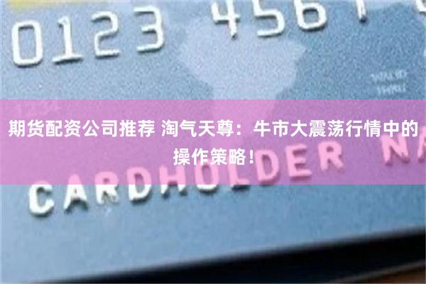 期货配资公司推荐 淘气天尊：牛市大震荡行情中的操作策略！