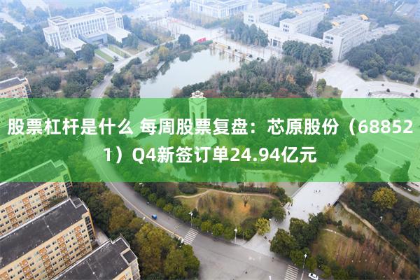 股票杠杆是什么 每周股票复盘：芯原股份（688521）Q4新签订单24.94亿元