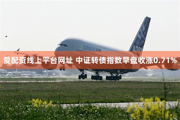 爱配资线上平台网址 中证转债指数早盘收涨0.71%