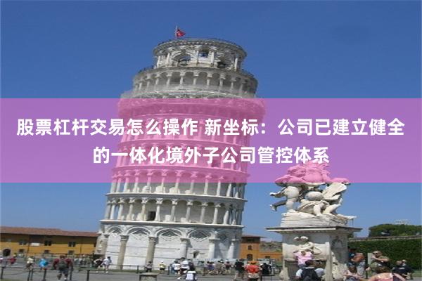 股票杠杆交易怎么操作 新坐标：公司已建立健全的一体化境外子公司管控体系
