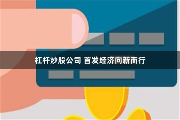 杠杆炒股公司 首发经济向新而行