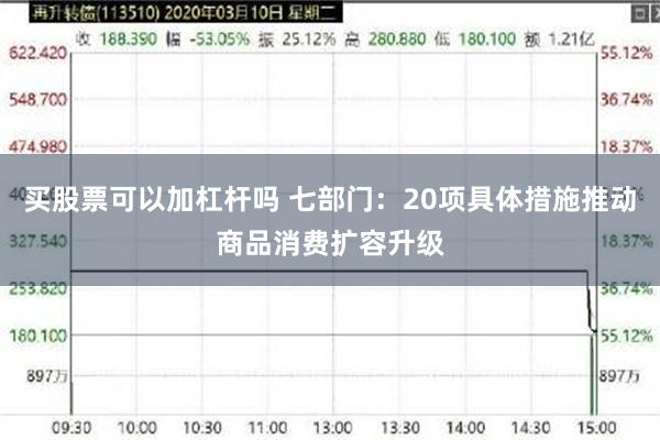 买股票可以加杠杆吗 七部门:20项具体措施推动商品消费扩容升级